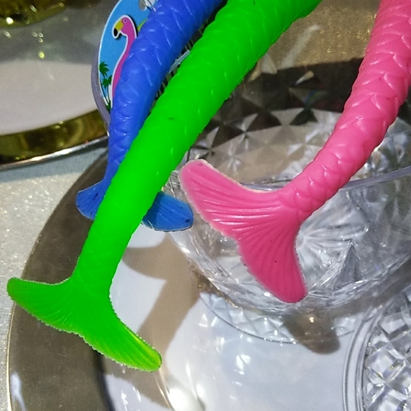 ☀️3 PIECE 💐SPRING/☀SUMMER MERMAID TAIL JELLY PENS - Picture 2 of 3